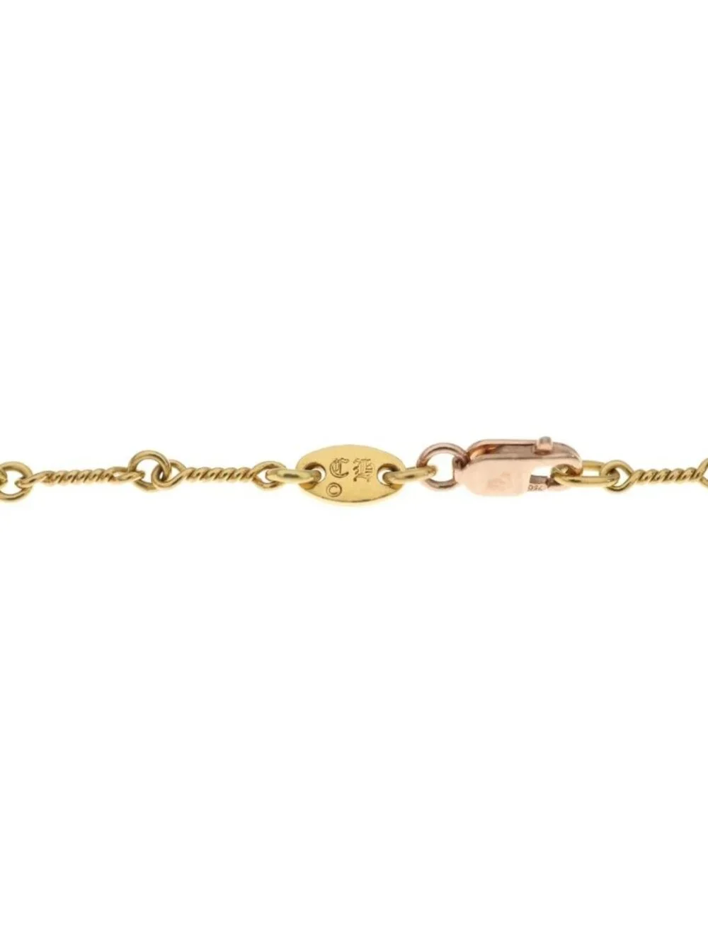 Chrome Hearts 22k Neckchain Twist Chain Necklace Gold